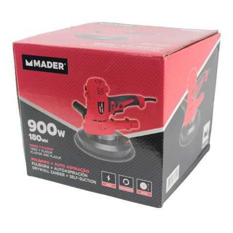 LIJADORA DE PARED AUTOASPIARACION 900W 180MM MADER - 63184-7
