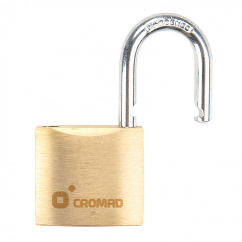 CANDADO DE LATÓN 30MM 2 LLAVES CROMAD
