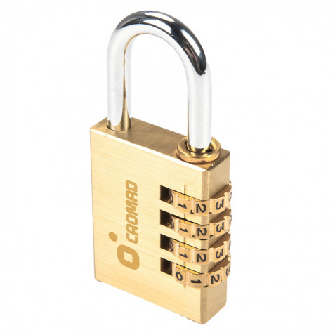 CANDADO COMBINACIÓN DE LATÓN 40MM CROMAD