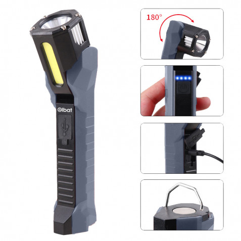 LINTERNA DE TRABAJO LED RECARGABLE...