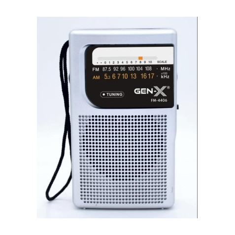 RADIO PORTATIL AM/FM ANALOGICA GRIS...