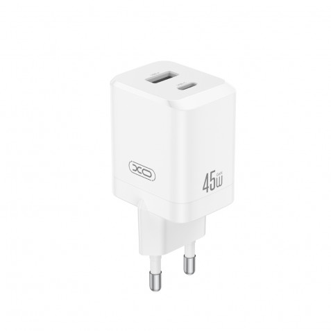 CARGADOR USB+USB-C 45W CE36 BLANCO XO