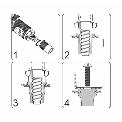 REMACHADORA TUERCAS 200 MM 8PCS MADER - 61293.-6
