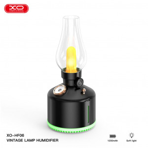 HUMIDIFICADOR LAMPARA VINTAGE NEGRO...