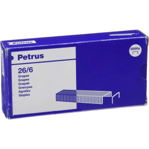 GRAPAS 26/6 CAJA 5000 UNIDADES COBRE...