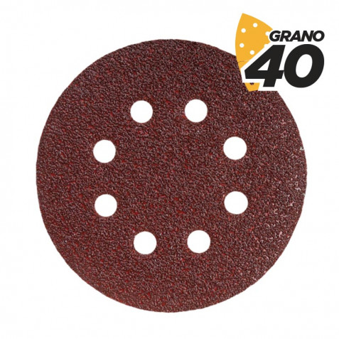 PACK 10 LIJAS CIRCULARES 150MM GRANO...