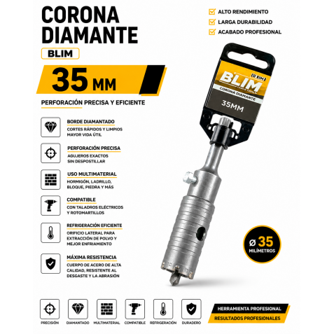 CORONA DIAMANTE 35 MM BLIM