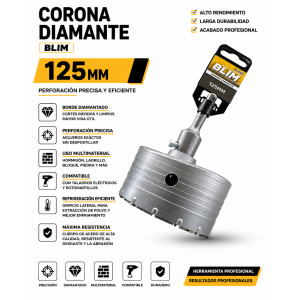CORONA DIAMANTE 125 MM BLIM