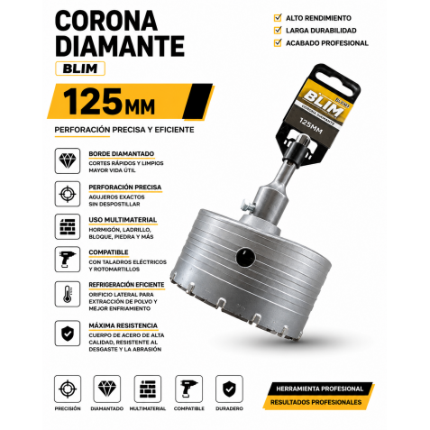 CORONA DIAMANTE 125 MM BLIM