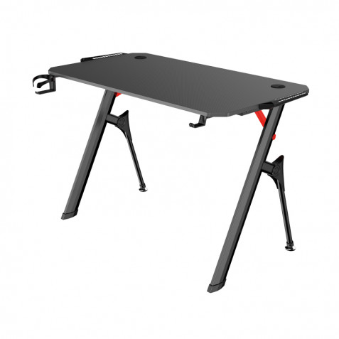 MESA GAMING PRO1400 FIBRA CARBONO LUZ...