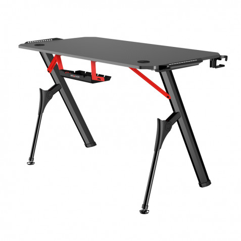 MESA GAMING PRO1400 FIBRA CARBONO LUZ...