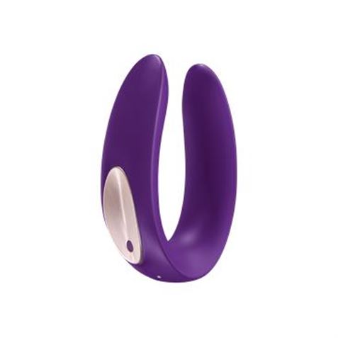 VIBRADOR DOBLE PARA PAREJAS PARTNER PLUS PURPURA SATISFYER - 4049369015016-1