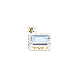 BARRA EXTENSIBLE BAÑO ACERO INOX 22MM 70-120 HBS - 0096085005-3