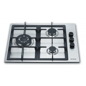 PLACA A GAS PARA ENCASTRAR ACERO INOX...