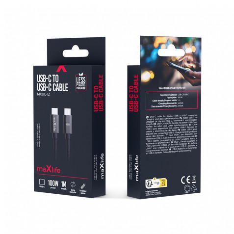 CABLE TRENZADO TIPO C A TIPO C 100W...