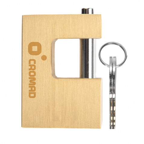 CANDADO ANTIPALANCA 60MM 2 LLAVES CROMAD