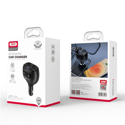 CARGADOR MECHERO CC41 4 EN 1 INTELIGENTE 6A XO - XOCC41-4