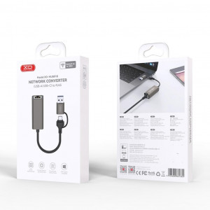 ADAPTADOR DE RJ45 A USB-A Y USB-C...