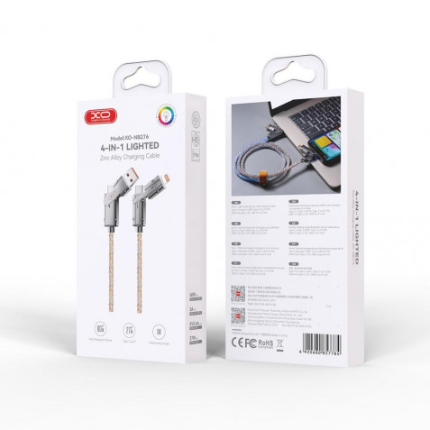CABLE 4 EN 1 ILUMINADO 60W...