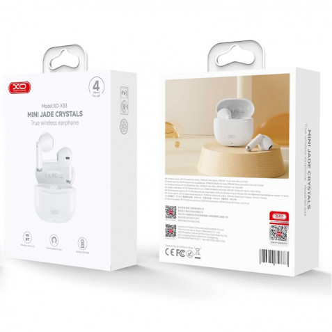 AURICULARES BLUETOOTH TWS X33 BLANCO XO