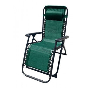 TUMBONA PLEGABLE VERDE DE ACERO CON...