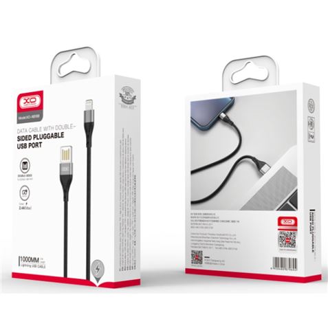 CABLE NB188 CARGA RAPIDA SLIM USB - LIGHTNING | 2.4A | 1 METRO XO - XONB188