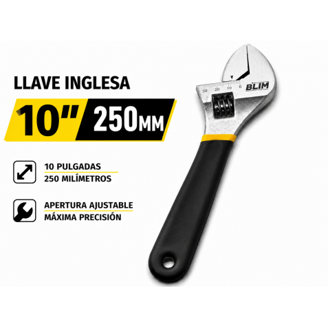 LLAVE INGLESA 10" 250MM CON MANGO...
