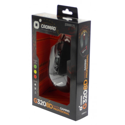 RATON GAMING G320 8D PROFESIONAL CROMAD
