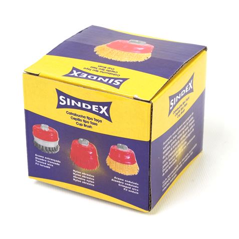 CEPILLO COPA ALAMBRE LATONADO 80MM SINDEX - 85340-3