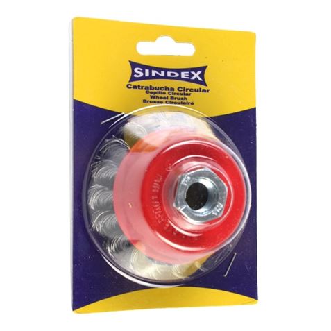 CEPILLO COPA ALAMBRE TRENZADO 80MM SINDEX - 85350-4