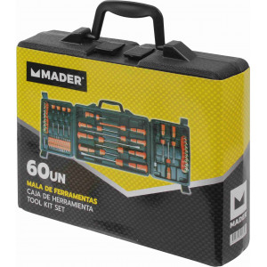 MALETÍN HERRAMIENTAS 60 PCS MADER