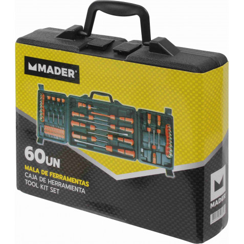 MALETÍN HERRAMIENTAS 60 PCS MADER