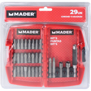 JUEGO VASOS Y PUNTAS 29PCS CRV MADER