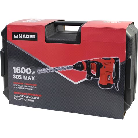 MARTILLO TALADRO ROMPEDOR 1600W 25 JULIOS SDS-MAX MADER - 63131-4