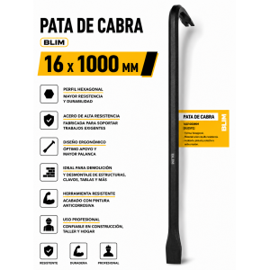 PATA DE CABRA 18X1000MM BLIM