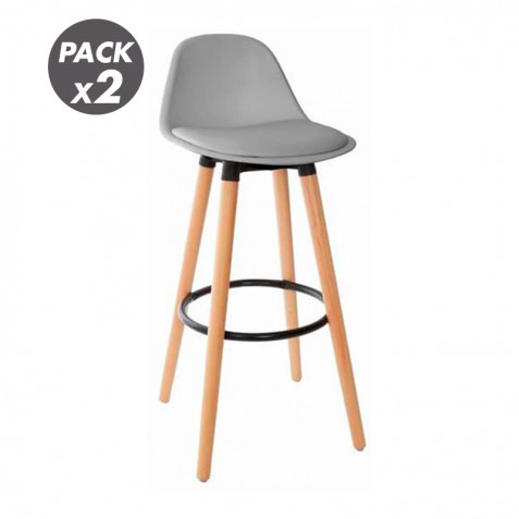 PACK 2 TABURETES ACOLCHADOS CON...
