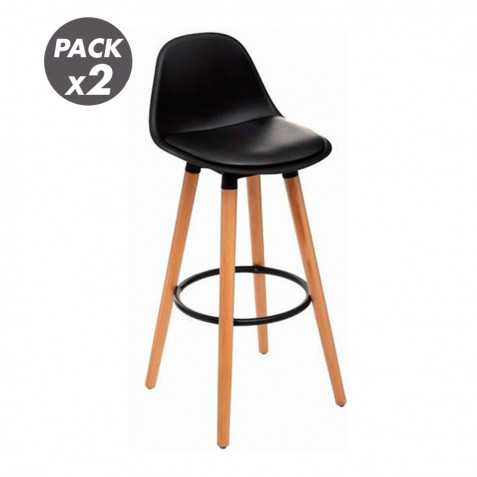 PACK 2 TABURETES ACOLCHADOS CON...