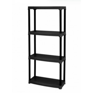 ESTANTERIA POLIPROPILENO NEGRA 4...