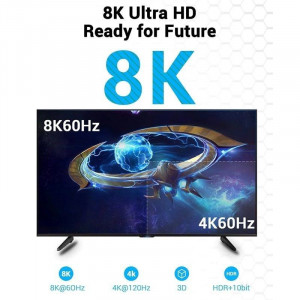 CABLE HDMI 2.1 8K 1.5M NEGRO VENTION