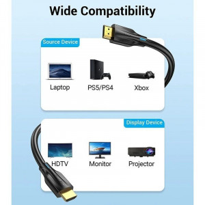 CABLE HDMI 2.1 8K 1.5M NEGRO VENTION