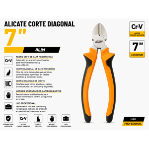 ALICATE CORTE DIAGONAL 7" BLIM