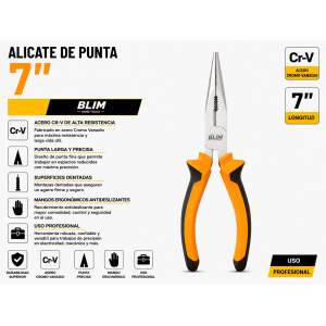 ALICATE DE PUNTA 7" BLIM