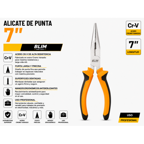 ALICATE DE PUNTA 7" BLIM