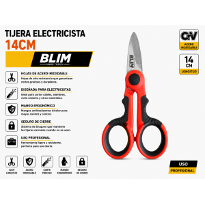 TIJERA ELECTRICISTA 14 CM BLIM