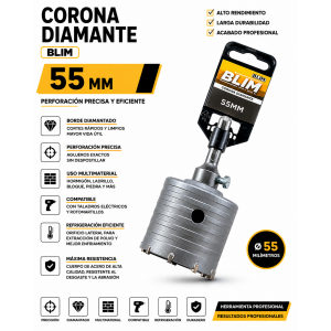 CORONA DIAMANTE 55 MM BLIM