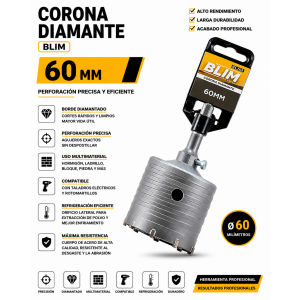 CORONA DIAMANTE 60 MM BLIM