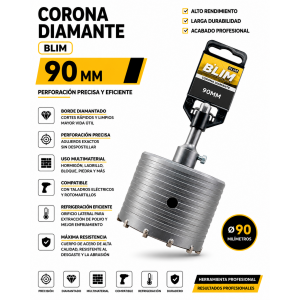 CORONA DIAMANTE 90 MM BLIM