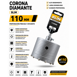 CORONA DIAMANTE 110 MM BLIM