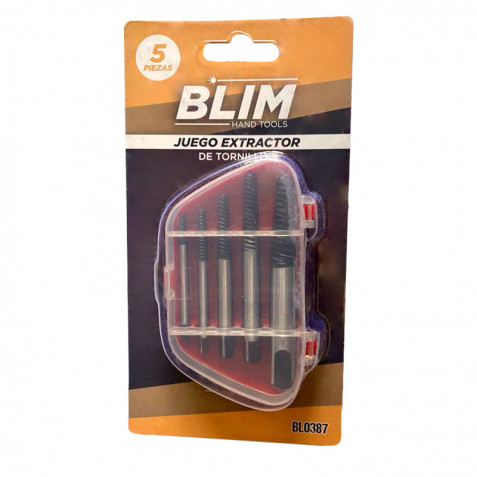 JUEGO EXTRACTOR DE TORNILLOS 5 PCS BLIM