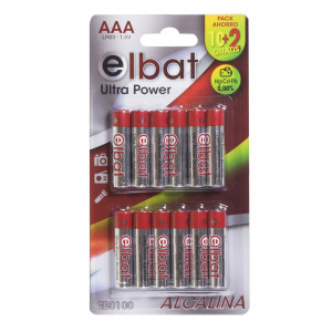 PACK 12 PCS PILAS ALCALINAS LR03/AAA...